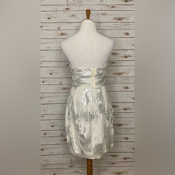 Aidan Mattox 100% silk strapless cocktail dress - Picture 5 of 6